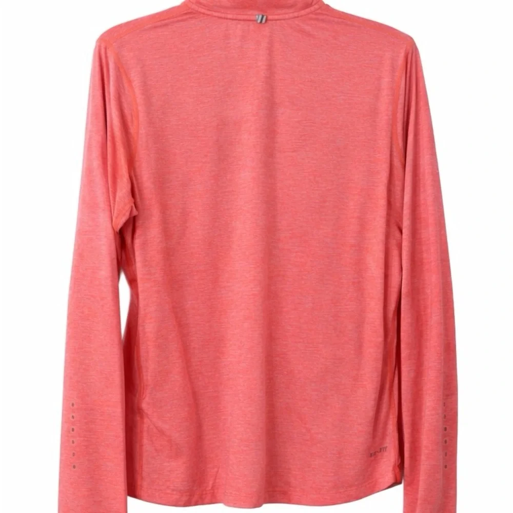Nike Women's Quarter Zip Pullover - Size Large | Athletic Fit & Bright Coral